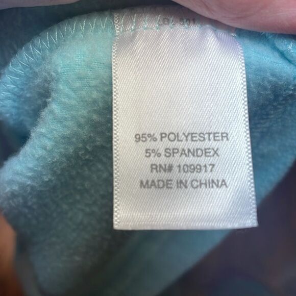 Pajamagrams Cozy Fleece Top, Aqua, Her, Medium - Picture 7 of 7